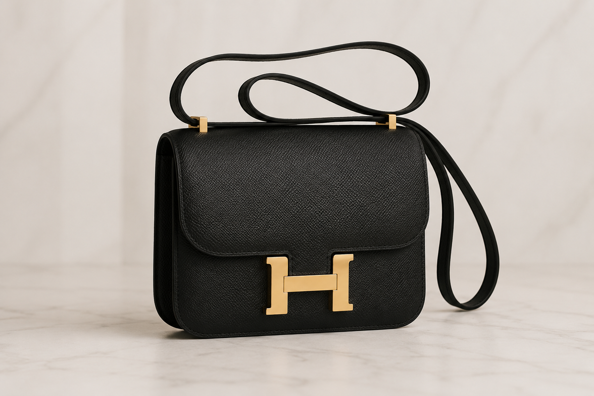 Hermès Constance 18 — Noir Epsom / Gold Hardware