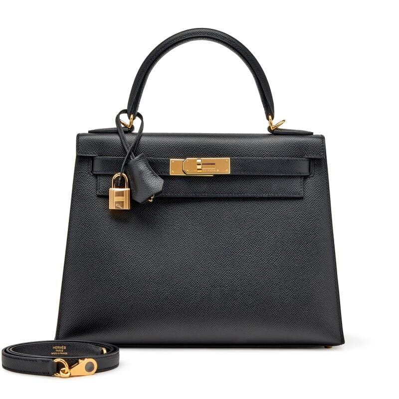 Hermès Kelly 28 Sellier — Noir Epsom / Gold Hardware